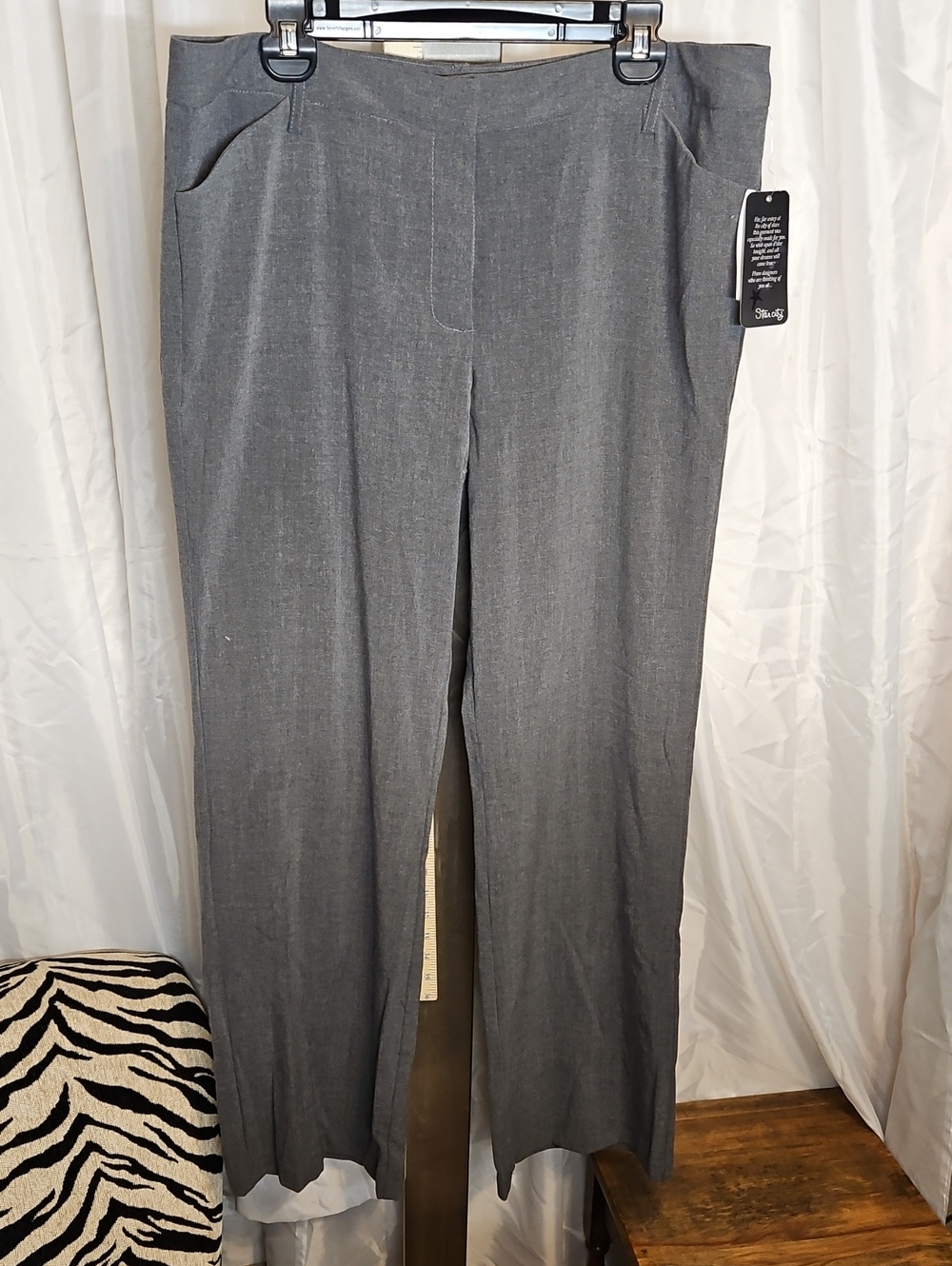 Star City Gray Straight-Leg Dress Trousers 17